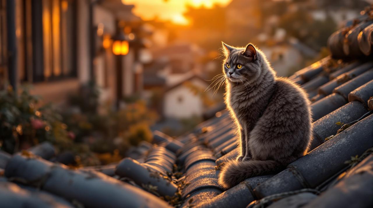 瓦片上的猫 - 蜂鸟影院 瓦片上的猫